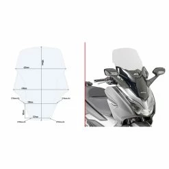 Brand new ⌛ Wind Screens Givi D1166st Screen Clear Honda Forza ⌛