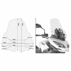 New ???? Wind Screens Givi D4122st Windscreen Clear ????