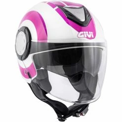 Discount ⌛ Plastic Givi 12.4 Future Big Helmet White Fuchsia ????