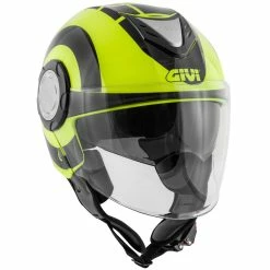 Flash Sale ???? Plastic Givi 12.4 Future Big Helmet Black Yellow ????