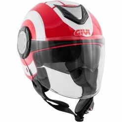 Hot Sale ???? Plastic Givi 12.4 Future Big Helmet Red White ✨