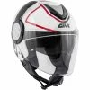 Promo ???? Plastic Givi 12.4 Future Stripes Helmet White Red ????
