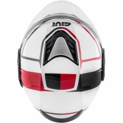 Promo ???? Plastic Givi 12.4 Future Stripes Helmet White Red ???? -Givi Sales Store givi futurestripes rosso 2
