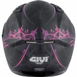 Promo ???? Plastic Givi 50.6 Stoccarda Mendhi Helmet Black Pink ???? -Givi Sales Store givi stoccardamendhi rosanero 3