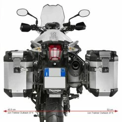 Best Sale ✨ Givi Side Rack For Trekker Outback Triumph Tiger 800/800xc ❤️