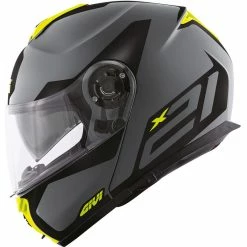 Deals ???? Plastic Givi X.21 Spirit Helmet Grey Matt Yellow ???? -Givi Sales Store givi x21 spirit helmet grigio 3